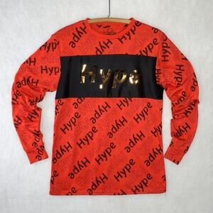 BROOKLYN LAUNDRY Long Sleeve Graphic "HYPE" T-Shirt Men's Size S